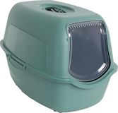 Rotho Gesloten kattenbak groen - Kattentoilet - Kitten toilet - Kittentoilet - Katten toilet - Kattenbak - Gesloten kattenbak - 56x40x39 cm