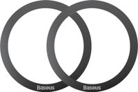 Baseus Halo Metalen Ring voor Magnetische Houders (Two Pack) Zwart