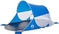 vidaXL Strandtent Pop-up Waterdicht Azuurblauw