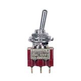 Boston SW-160-N Mini Toggle Switch - 2-Weg, On-On, 2-Polig, Nikkel