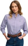 Superdry Slim Oxford Bd Chemise à manches longues violet XS Femme
