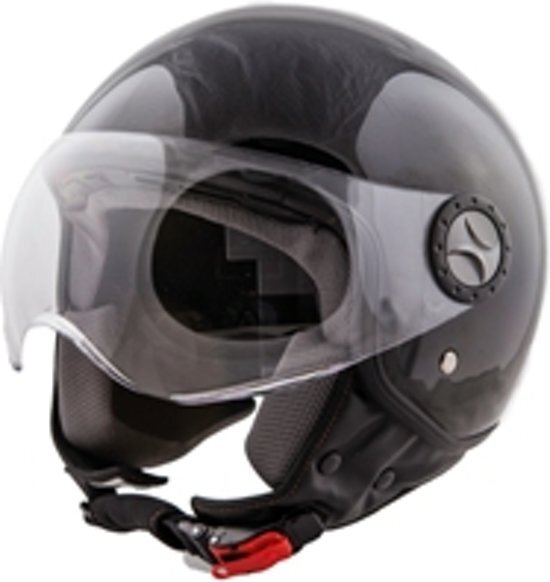 Vito helmets HELM VITO JET LORETO GLANS ZWART Scooter & Motor S