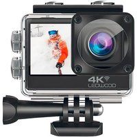 Ledwood Sportcamera 4k Wifi Met Dubbel Scherm