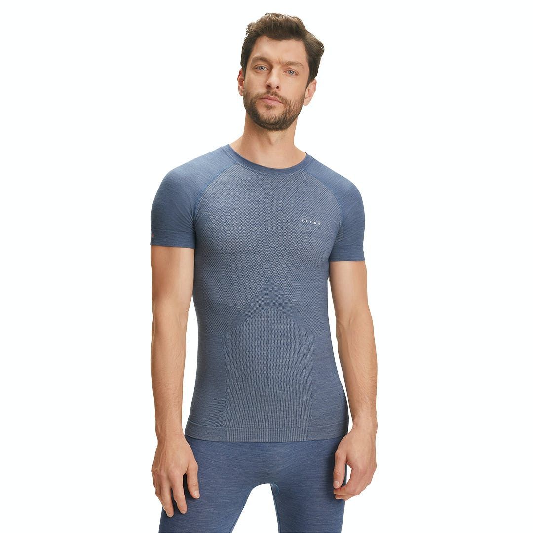 Falke Wool Tech Light T-shirt - blauw - heren