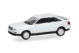 Herpa Basic automodel Audi 90 Coupé, gulfblauw, miniatuur in schaal 1:87, instapmodel, Made in Germany, kunststof model