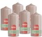 Bolsius - Glanzende Stompkaarsen - 6 Stuks - Lichtroze - 13cm - 43 branduren