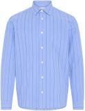 Casual Friday Shirt Casual Friday Vensson Ultramarijn Katoen Lange Mouw Gestreept XL