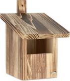 Relaxdays Nestkast Hout - Invliegopening 65 x 95 mm - Roodstaart - Winterkoninkje