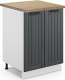 Vicco Fame-Line Keukenonderkast – 60 cm, WB Eik Antraciet landhuis
