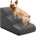 EUZIEL International GmbH Escabeau antidérapant imperméable pour chien à 3 marches – gris ardoise