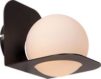 Lucide DAVY - Wandlamp Badkamer - 1xG9 - IP44 - Zwart