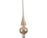 Decoris Kerstboom piek - toffee bruin - glas - glans - 26 cm