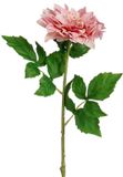 Mica Decorations Kunstbloem Dahlia Artistic - H74 cm - Roze