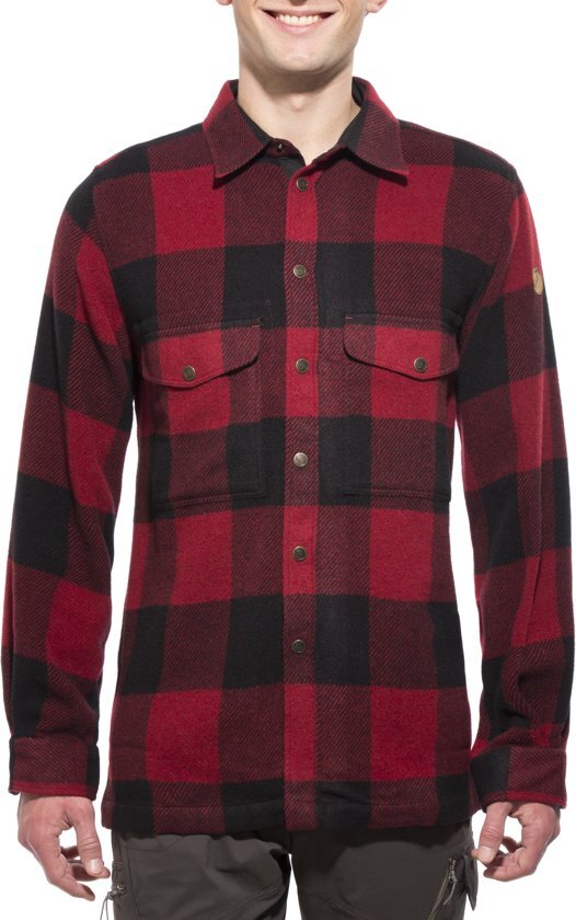 Fjällräven Canada Shirt Outdoorblouse Heren - Red - XL