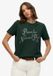 Superdry Lo-fi Outdoors Relaxed T-shirt Dames Katoen Korte Mouw Enamel Green Maat 10