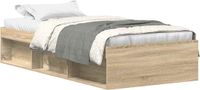 vidaXL Bedframe Sonoma Eikenkleurig 75x190 cm