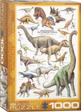 Dinosaurussen Eurographics Dinosaurus Legpuzzel - 1000 Stukjes Karton