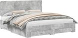 vidaXL Bedframe met lade Beton Grijs 180 x 200 cm Bewerkt hout