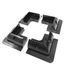 enjoy solar Set van 4 zonnepaneelhoeken, ABS-bevestigingshoeken, zwart