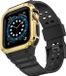 Hurtel Apple Beschermband - Bandband - met hoesje voor Apple Watch - 7 / 6 / 5 / 4 / 3 / 2 / SE - (45 / 44 / 42 - mm) - Gepantserde - horlogekast - Zwart