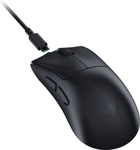 Razer DeathAdder V3 Hyperspeed - Muis - voor gaming - 26.000 DPI - 5 knoppen - optisch - draadloos - zwart