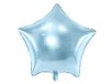 Party Deco Lichtblauwe Metallic Ster Folieballon 48cm