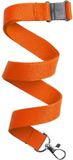 Merkloos / Sans marque Makito Western Europe (mkto) Keycord/lanyard koord - 10x - oranje - met sleutelhanger - 50 cm