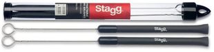 Stagg SBRU20-RM Telescopische draadborstel met rubberen handvat