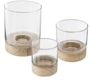 ATMOSPHERA CREATEUR D'INTERIEUR Set van 3 ETÉ-theelichtjes