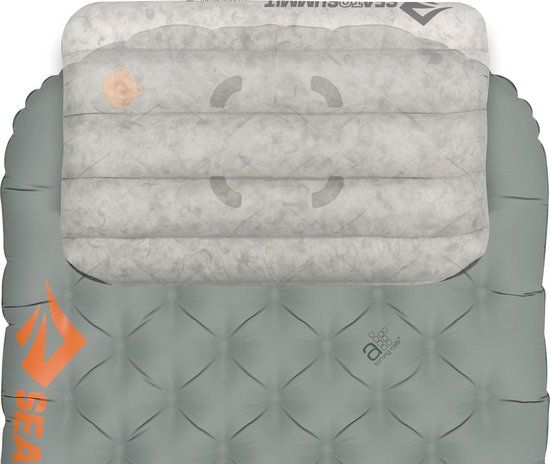 Sea to Summit Aeros Down Kussen Deluxe - Grijs