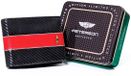 Peterson 304 Serie Portefeuille en cuir pour homme Noir/Rouge