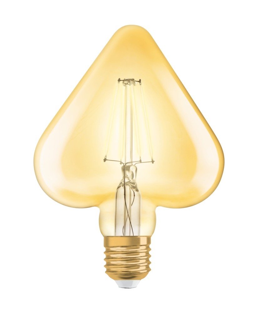 Osram Vintage 1906 LED E27 Heart 4.5W 825 Goud | Vervangt 40W