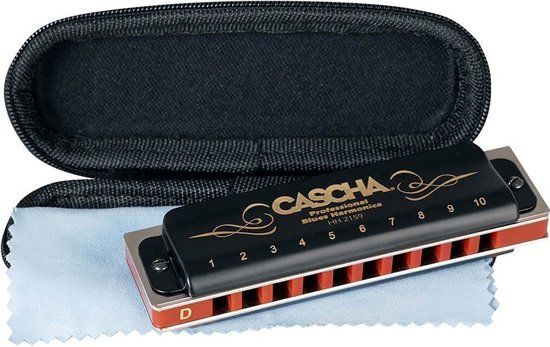 Cascha Blues Harp Professional D-Dur Diatonische Mondharmonica - HH 2159
