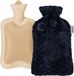 Kufl Warmwaterkruik met fleece hoes - blauw - 2L