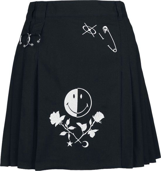 Hell Bunny Jayden Skirt Dames Minirok - zwart - XS