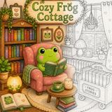 Cozy Frog Cottage: A Cute & Cozy Frog Coloring Book
