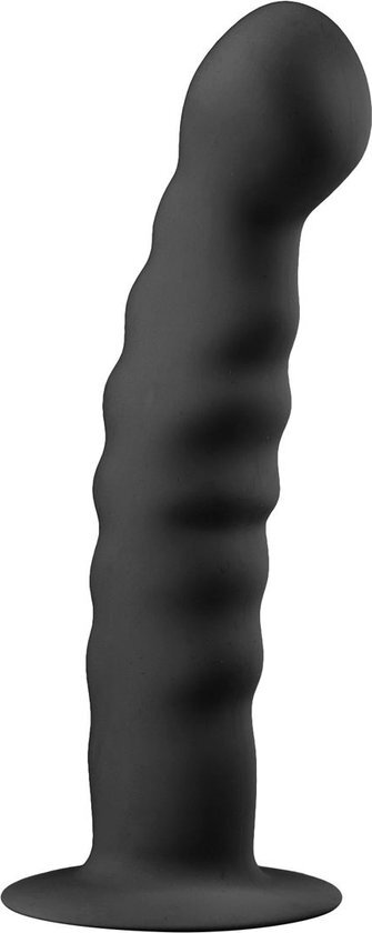 Easytoys Anal Collection Siliconen dildo met zuignap - zwart