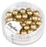 Rayher Renaissance glasparels, mat, 6 mm ø
