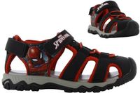 Leomil Spiderman - Sandalen voor jongens - Schoenen voor kinderen met klittenband - Zomerschoenen van 2 tot 8 jaar - Maat 31 - Zwart