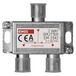 EMOS 2-weg antenneverdeler A-klasse - 2-voudige splitter met F-aansluiting - volledig afgeschermd 3,7 dB - frequentie 5-2400 MHz - 1 ingang / 2 uitgangen - tv-antennes tv-verdeler met DC-doorlaat