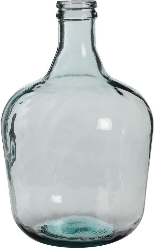 Mica Decorations Diego Glass Vase - H42 x Ø27 cm - Transparent