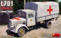 MiniArt Modelbouwpakket Auto - 35450 Opel Blitz L701 - WWII Duitse 3Ton Cargo Truck Plastic - 1:35