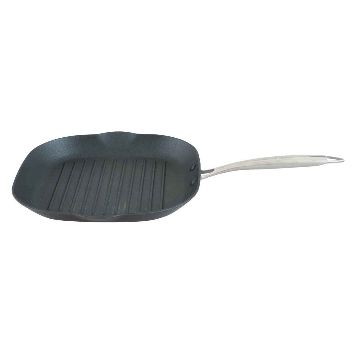 Point-Virgule Pan-Ã -moi Grillpan - Gietijzer met Excalibur coating - 28x28x3.5cm