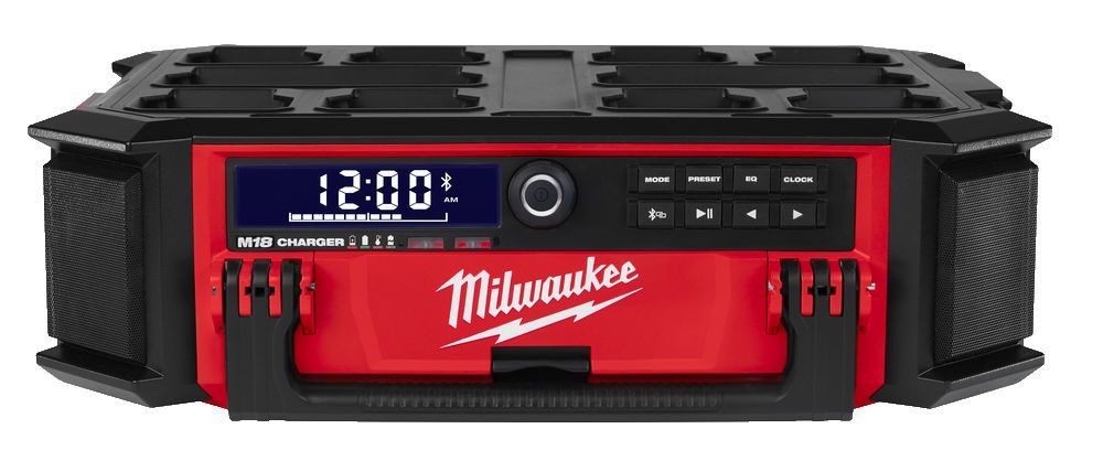 Milwaukee M18 PRCDAB+-0 Packout Bouwradio - DAB+ - 18V - Zwart/Rood (Body)