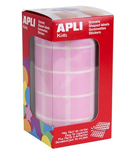 Apli Kids vierkant - 20 mm cuadrado roze
