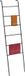 Relaxdays handdoekladder metaal, 6 stangen, 171 x 45,5 cm, zwart