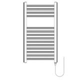 Elektrische Haeger Elektrische handdoekhouder, 70 cm, 40 cm, 150 W