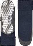FALKE Cosyshoe Noppen op de zool wol huissokken heren blauw - maat 37-38