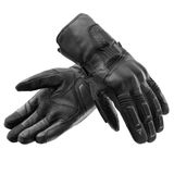 Rebelhorn Tracer waterdichte motorhandschoenen - Zwart, Leer, Maat 2XL