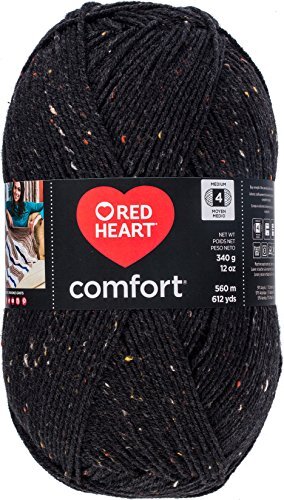 Red Heart Comfort Garen-Zwart Vlek